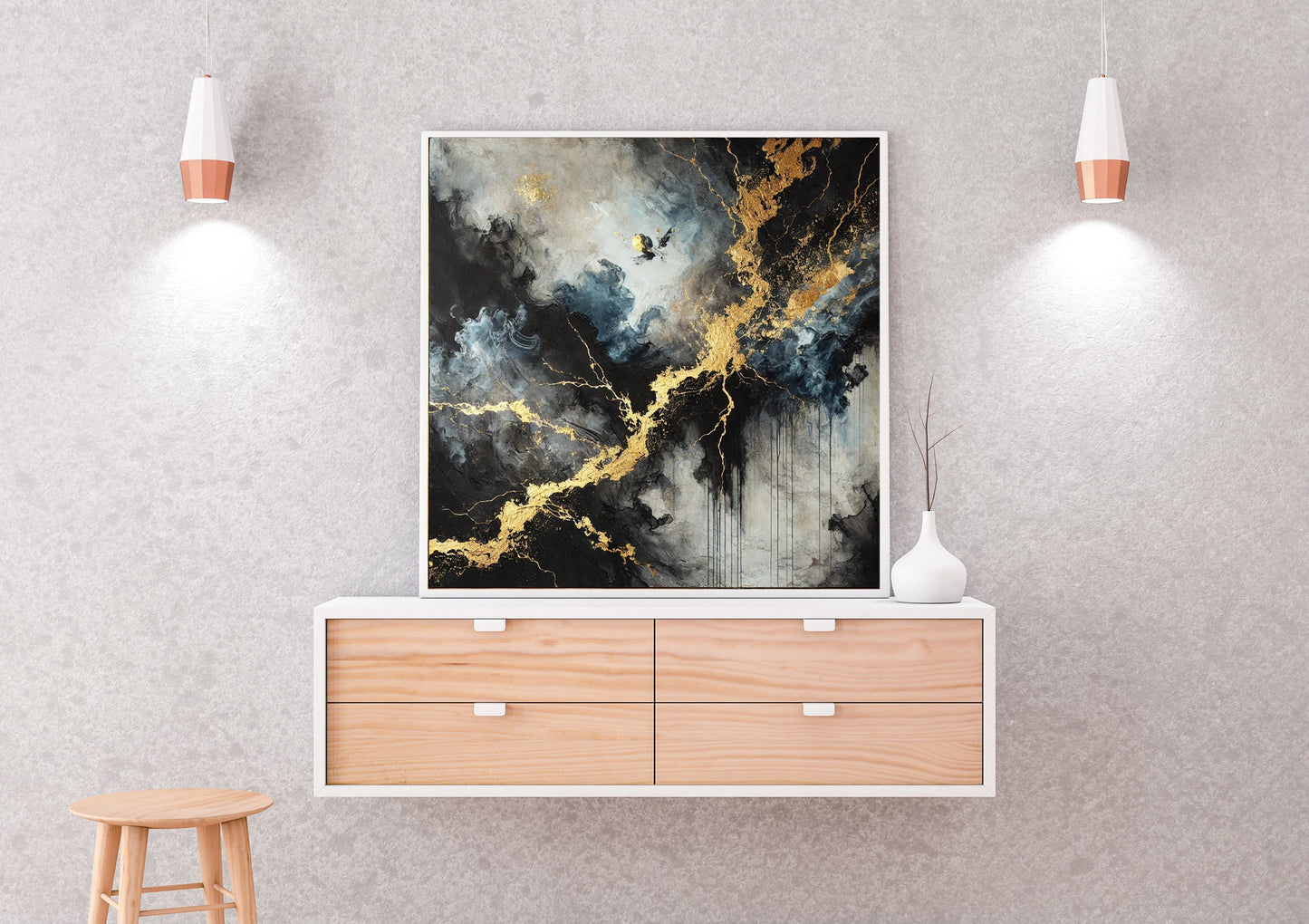 Eclipsed Reverie (30 in by 30 in) Wall Art Digital
