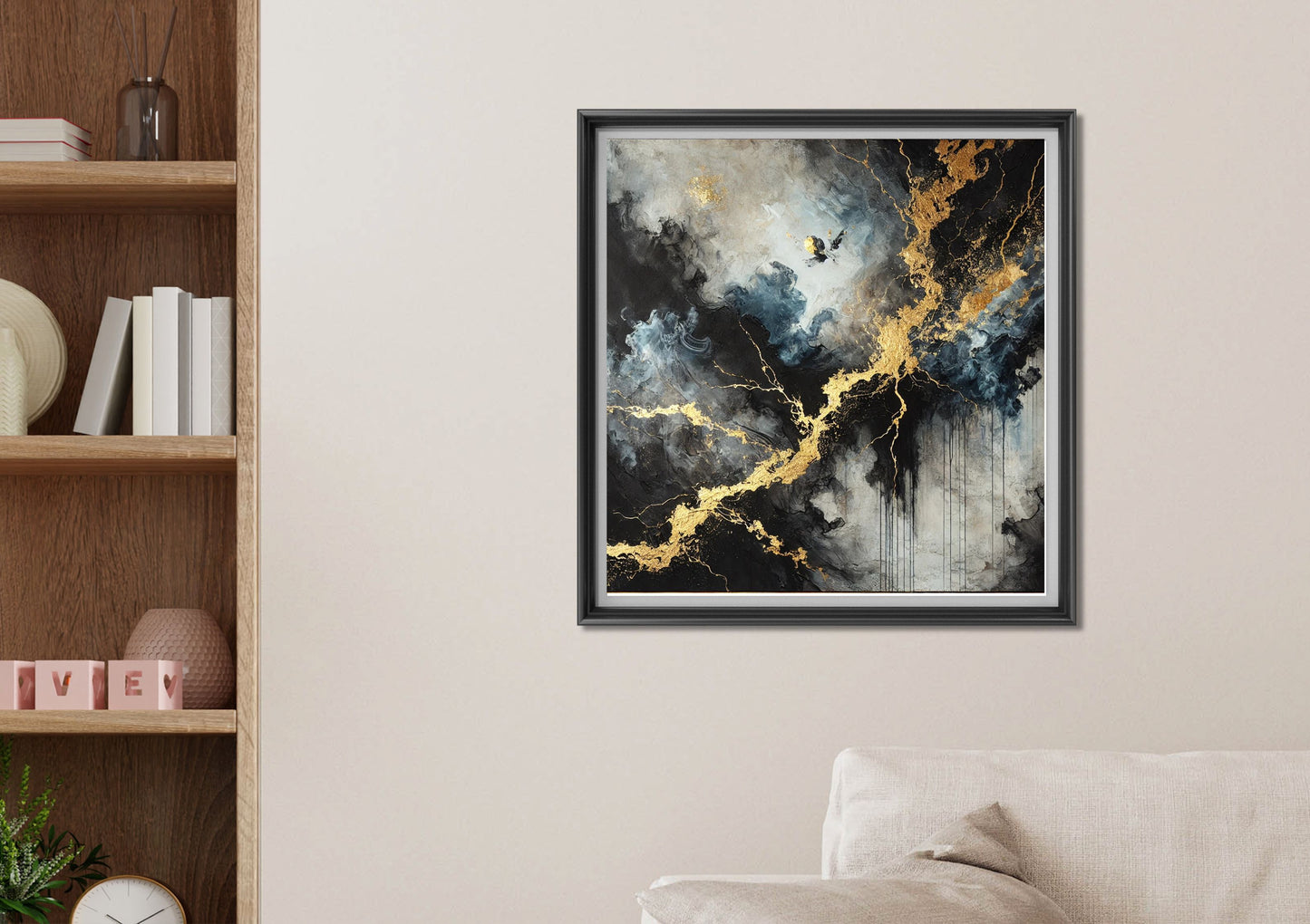 Eclipsed Reverie (30 in by 30 in) Wall Art Digital