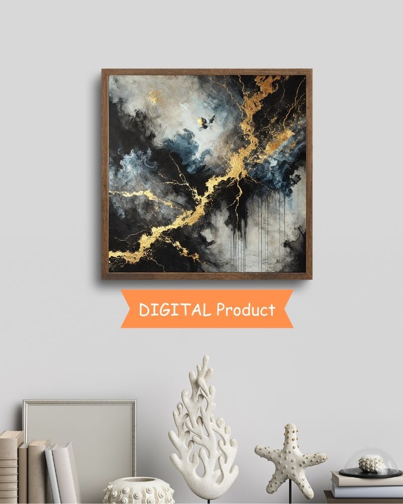 Eclipsed Reverie (30 in by 30 in) Wall Art Digital